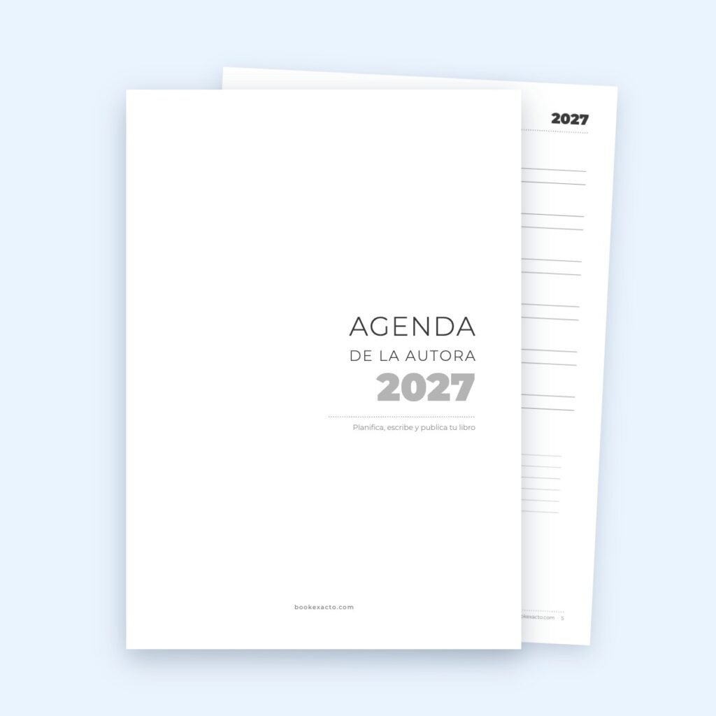 Agenda de la autora 2027 en PDF para imprimir